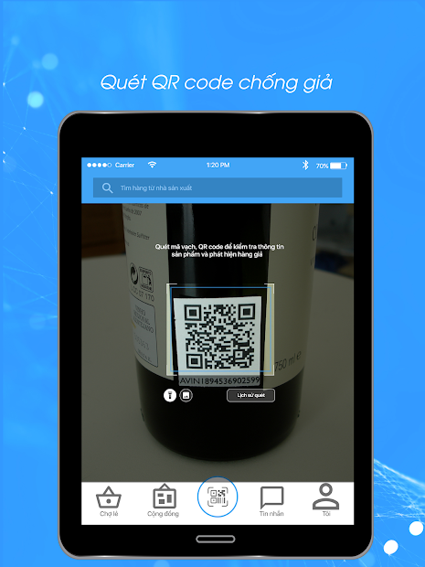 Screenshots Barcode Việt - Phát hiện hàng giả