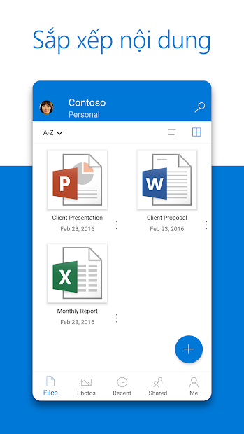 Screenshots Microsoft OneDrive - Lưu trữ dữ liệu