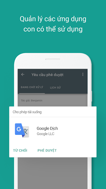 Screenshots Google Family Link - Ứng dụng kết nối gia đình