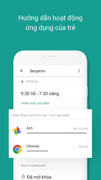 Screenshots Google Family Link - Ứng dụng kết nối gia đình