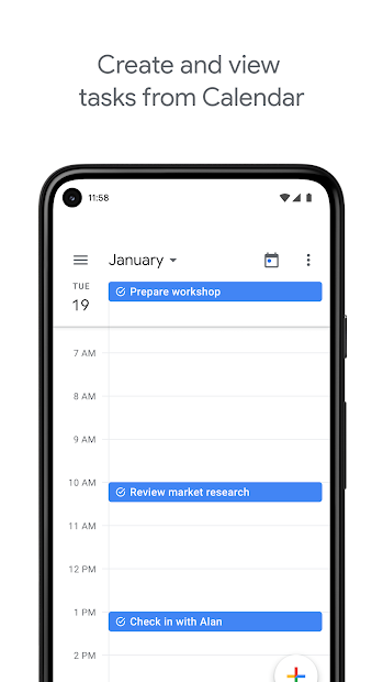 Screenshots Google Task - Nhắc nhở công việc cho bạn