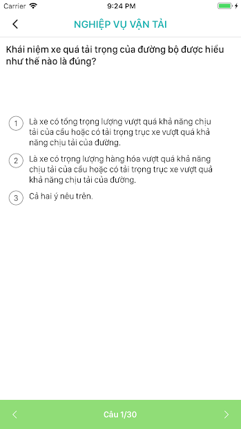 Screenshots HLX-B2 Học Lái xe Oto bằng B2 online: Tổng hợp tài liệu và bài thi thử