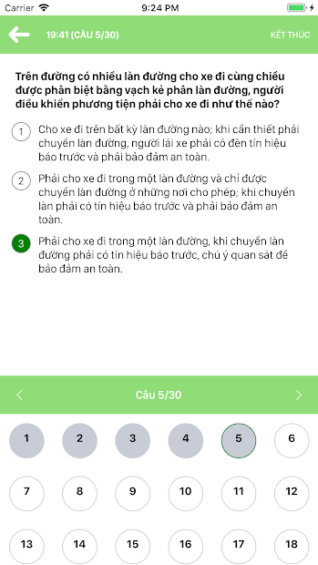 Screenshots HLX-B2 Học Lái xe Oto bằng B2 online: Tổng hợp tài liệu và bài thi thử