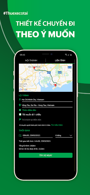 Screenshots MIOTO - Ứng dụng thuê xe ô tô giá rẻ, nhiều xe