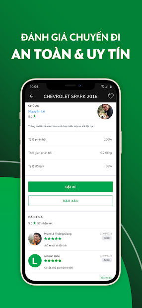 Screenshots MIOTO - Ứng dụng thuê xe ô tô giá rẻ, nhiều xe