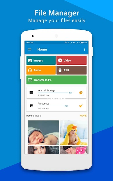 Ảnh chụp màn hình ES File Manager - trình quản lý thư mục