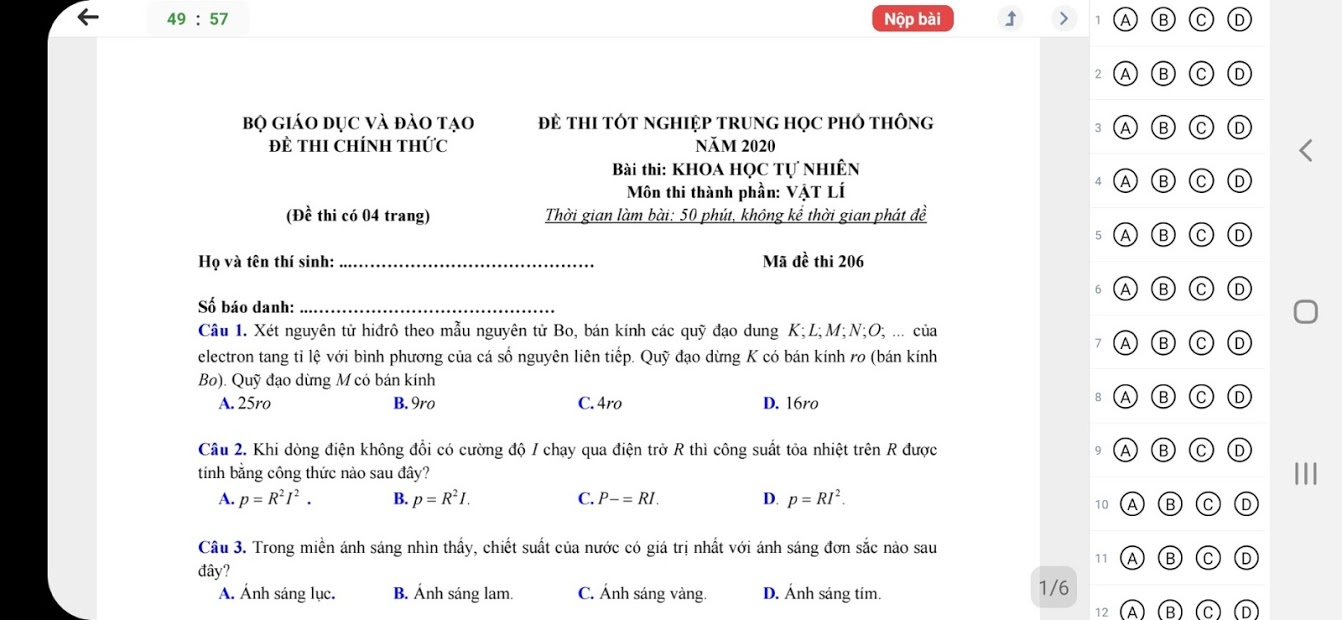 Screenshots Ôn Thi Đại Học - Luyện thi THPT (Online - Offline)