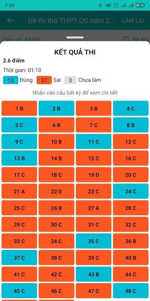 Screenshots Luyện Thi THPT Quốc Gia 2020 - Ôn thi Offline