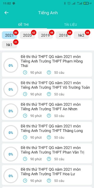 Screenshots Luyện Thi THPT Quốc Gia 2020 - Ôn thi Offline