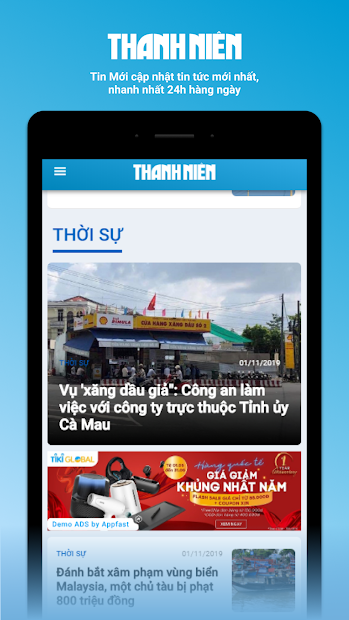 Screenshots Báo Thanh niên: Cập nhật tin tức nóng hổi, mới nhất 24/7