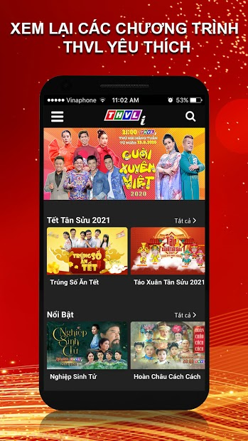 Screenshots THVLi -  Xem miễn phí truyền hình Vĩnh Long, phim, game show