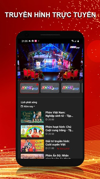 Screenshots THVLi -  Xem miễn phí truyền hình Vĩnh Long, phim, game show