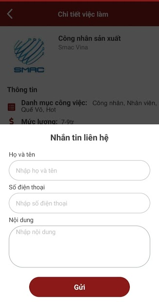 Screenshots Việc làm Bắc Ninh: Tổng hợp nhiều việc làm tại Bắc Ninh