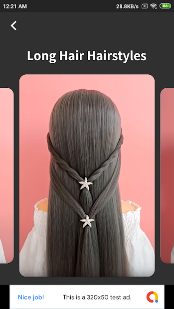 Screenshots Offline Hairstyles Step by Step for Girls: Tạo kiểu tóc cho cô gái theo từng bước