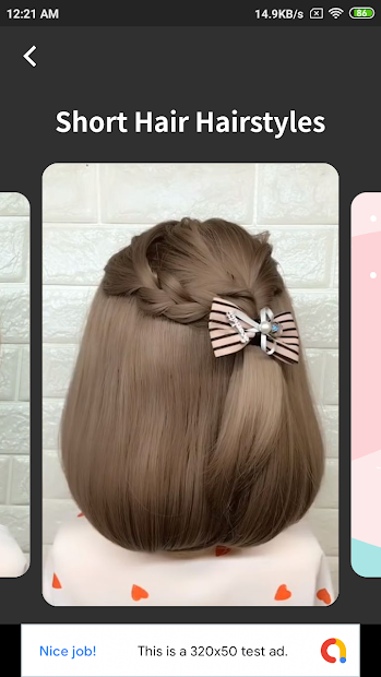 Screenshots Offline Hairstyles Step by Step for Girls: Tạo kiểu tóc cho cô gái theo từng bước