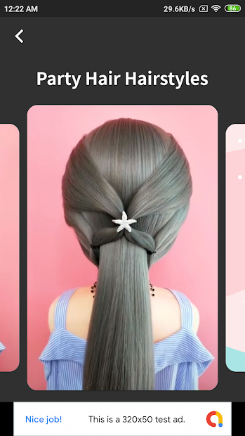 Screenshots Offline Hairstyles Step by Step for Girls: Tạo kiểu tóc cho cô gái theo từng bước