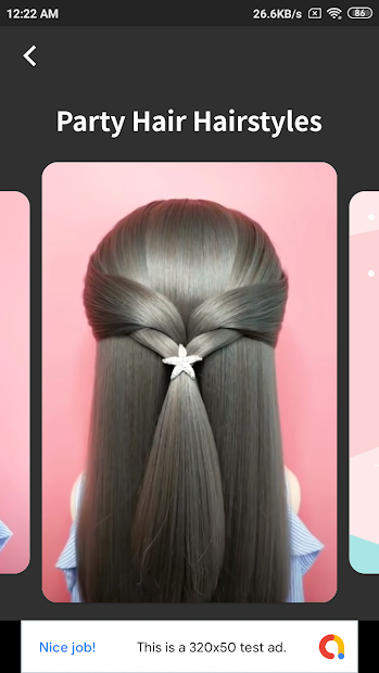 Screenshots Offline Hairstyles Step by Step for Girls: Tạo kiểu tóc cho cô gái theo từng bước