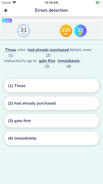 Screenshots Luyện thi PRO - Ôn thi THPT Quốc gia môn Tiếng Anh