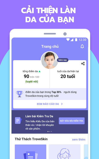 Screenshots TroveSkin - Đồng Hành Cùng Bạn Chăm Sóc Da