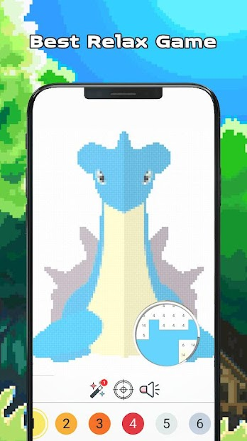 Screenshots Pikapi - Color By Number Sandbox Pixel Art: Hướng dẫn bé tô màu theo từng con số
