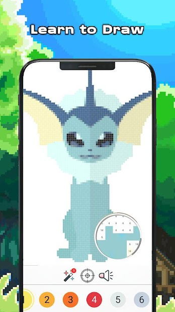 Screenshots Pikapi - Color By Number Sandbox Pixel Art: Hướng dẫn bé tô màu theo từng con số