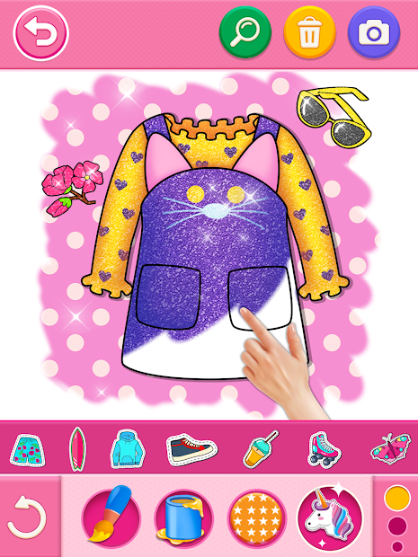 Screenshots Glitter dress coloring and drawing book for Kids: Sách tô màu váy đầm lấp lánh cho bé