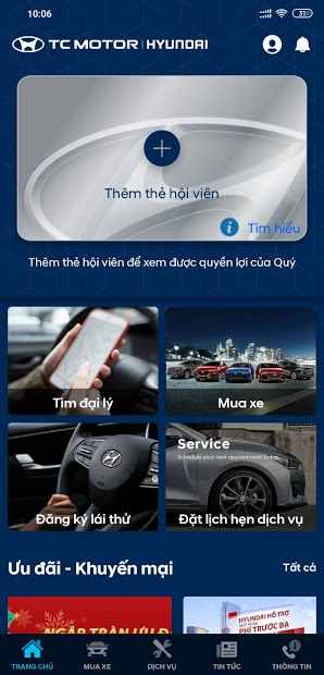 Screenshots Hyundai ME! - Hỗ trợ dịch vụ và cập nhật các thông tin về hãng xe Hyundai