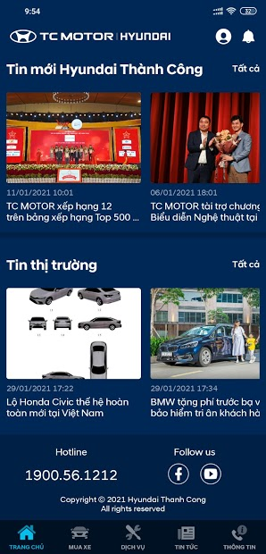 Screenshots Hyundai ME! - Hỗ trợ dịch vụ và cập nhật các thông tin về hãng xe Hyundai