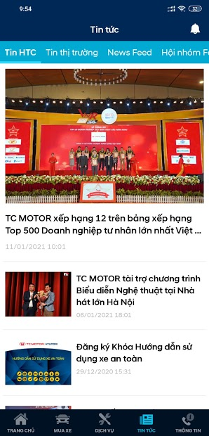 Screenshots Hyundai ME! - Hỗ trợ dịch vụ và cập nhật các thông tin về hãng xe Hyundai