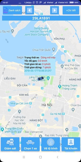 Screenshots NASIA GPS: Thiết bị Giám sát hành trình Nasia V5