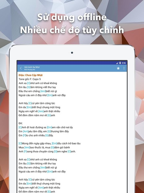 Screenshots Hợp Âm Chuẩn - Ứng dụng tra cứu hợp âm Guitar, Ukulele và Piano