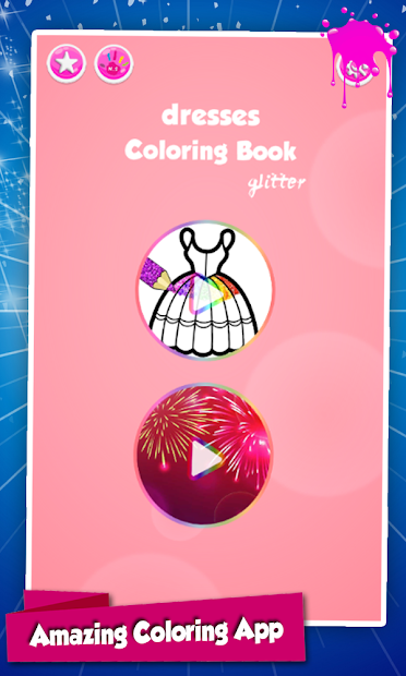 Screenshots Glitter Dresses Coloring Book For Kids: Sách tô màu váy đầm lấp lánh cho bé