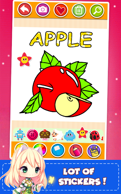 Ứng Dụng Fruits And Vegetables Coloring: Sách Tô Màu Mẫu Trái Cây Cho Bé |  Link Tải Free, Cách Sử Dụng