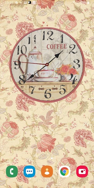 Screenshots Shabby Chic Clocks Live Wallpaper: Hình nền đồng hồ sống động