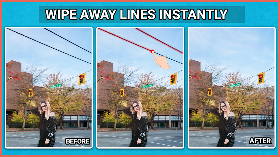 Screenshots Xóa đối tượng khỏi ảnh - ứng dụng xóa người, chi tiết thừa ra khỏi ảnh