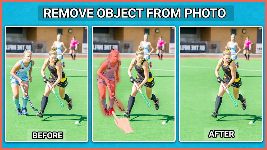 Screenshots Xóa đối tượng khỏi ảnh - ứng dụng xóa người, chi tiết thừa ra khỏi ảnh