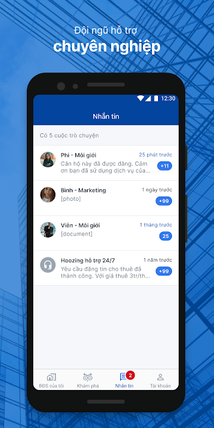 Screenshots Hoozing App-Siêu thị bất động sản Hoozing