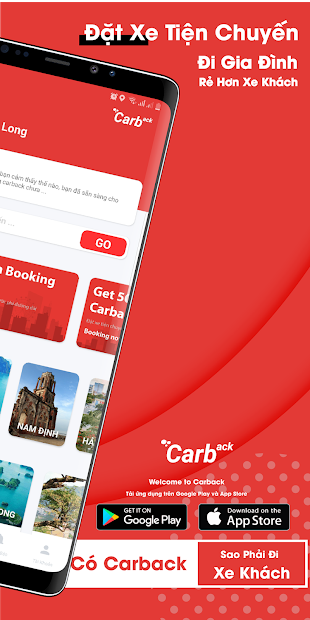 Screenshots Carback - Ứng Dụng Đặt Xe Tiện Chuyến