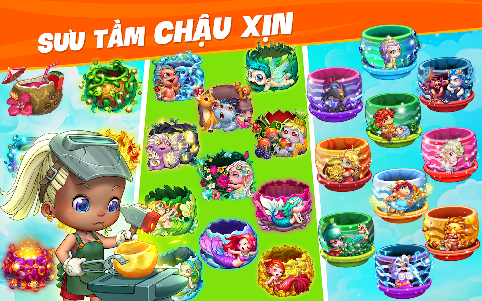 Screenshots Khu Vườn Trên Mây - ZingPlay: Xây dựng khu vườn trên những tầng mây