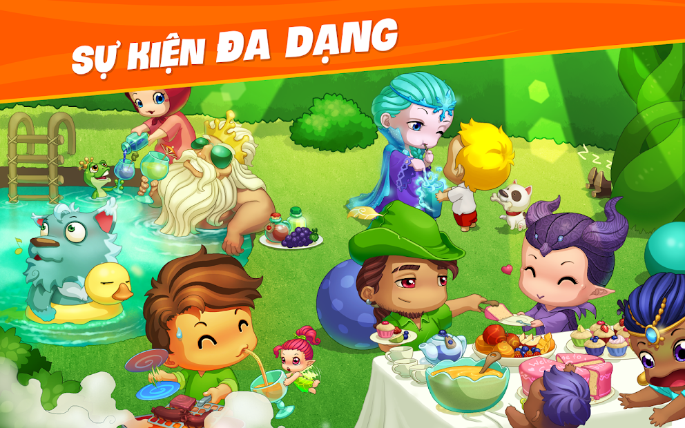 Screenshots Khu Vườn Trên Mây - ZingPlay: Xây dựng khu vườn trên những tầng mây