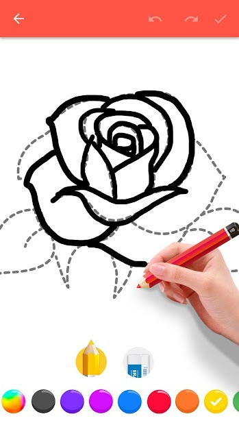 Screenshots How To Draw Flowers - Hướng dẫn cách vẽ hoa