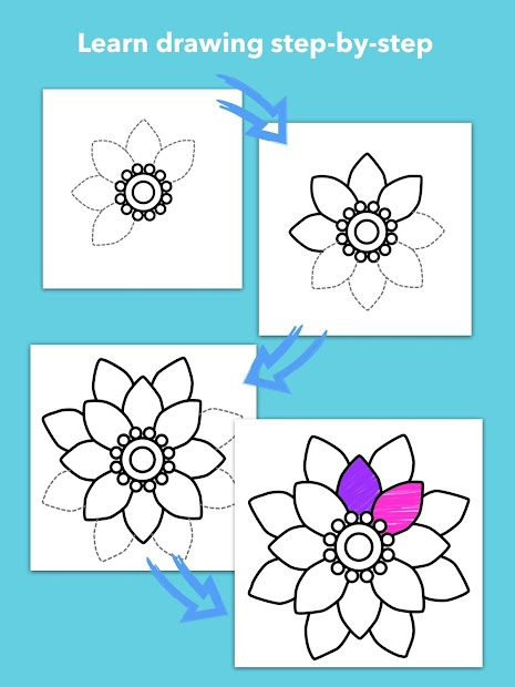 Screenshots How To Draw Flowers - Hướng dẫn cách vẽ hoa