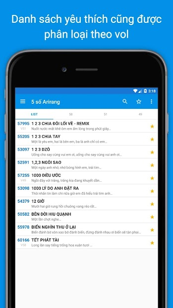 Screenshots Mã số Karaoke Vietnam: Tra cứu hơn 50.000 mã karaoke 5 số, 6 số
