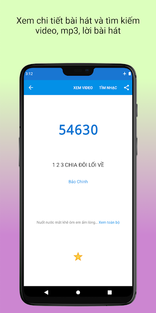 Screenshots Mã số Karaoke Vietnam: Tra cứu hơn 50.000 mã karaoke 5 số, 6 số