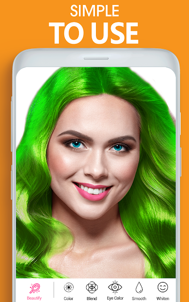 Screenshots Eye, Hair Color Changer: Thay đổi, chỉnh sửa màu tóc, mắt của bạn