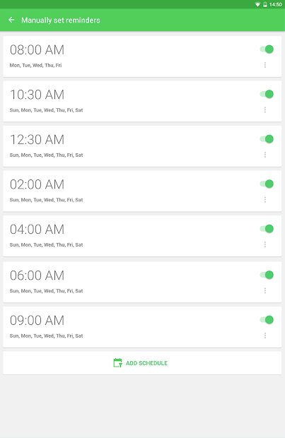 Screenshots Water Drink Reminder: Nhắc uống nước, hẹn giờ uống nước