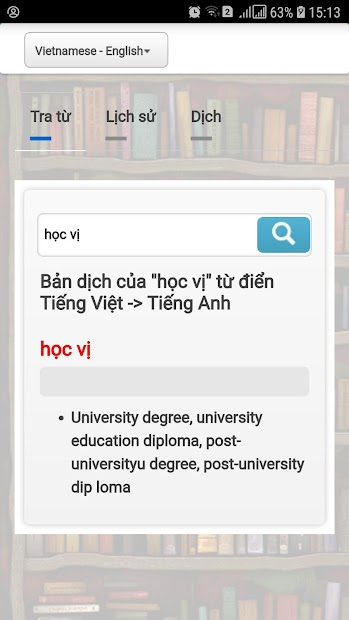 Screenshots Từ điển Vdict: Anh Việt - Tra cứu từ điển giữa Việt và Anh