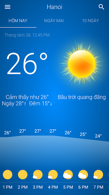 Ứng dụng Thời tiết Việt Nam: Dự báo thời tiết | Link tải free, cách sử dụng