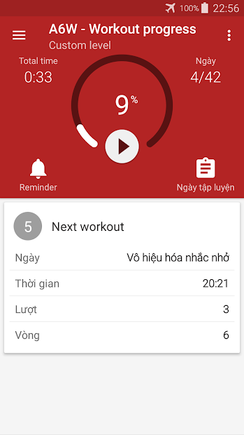 Screenshots Tập thể dục bụng hàng ngày