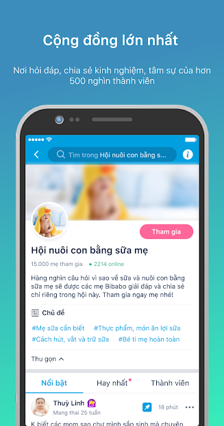 Screenshots Bibabo -  An tâm làm mẹ